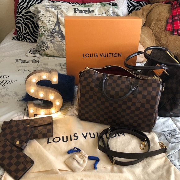 Louis Vuitton Speedy Bandouliere ( Damier Ebene )